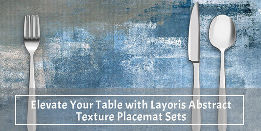 Elevate Your Table with Layoris Abstract Texture Placemat Sets