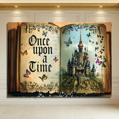 Layoris Once Upon A Time Happy Birthday Backdrop