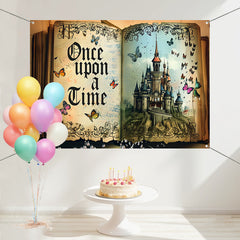 Layoris Once Upon A Time Happy Birthday Backdrop