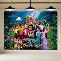 Layoris Happy Birthday Magic House Forest Backdrop