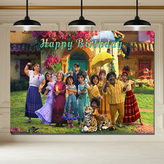 Layoris Happy Birthday Magic House Party Backdrop