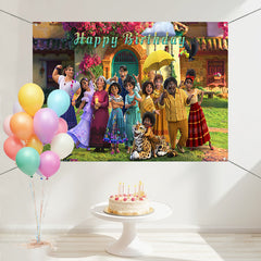 Layoris Happy Birthday Magic House Party Backdrop