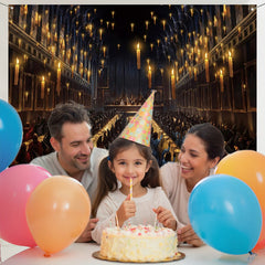 Layoris Hogwarts Theme Dark Dinning Backdrop For Birthday