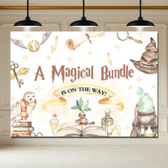 Layoris A Magical Bundle Is On Way Baby Shower Backdrop