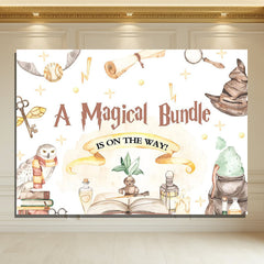 Layoris A Magical Bundle Is On Way Baby Shower Backdrop