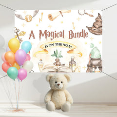 Layoris A Magical Bundle Is On Way Baby Shower Backdrop