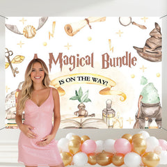 Layoris A Magical Bundle Is On Way Baby Shower Backdrop
