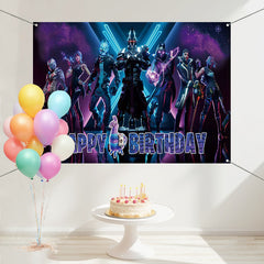 Layoris Battle Gear Soldier Boy Happy Birthday Backdrop