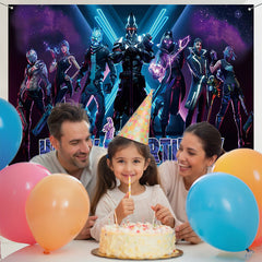 Layoris Battle Gear Soldier Boy Happy Birthday Backdrop