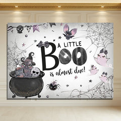 Layoris A Little Boo Is Almost Due Baby Shower Backdrop