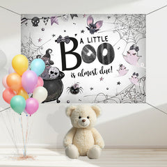 Layoris A Little Boo Is Almost Due Baby Shower Backdrop