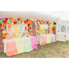 Delicious colorful ice cream summer backdrop
