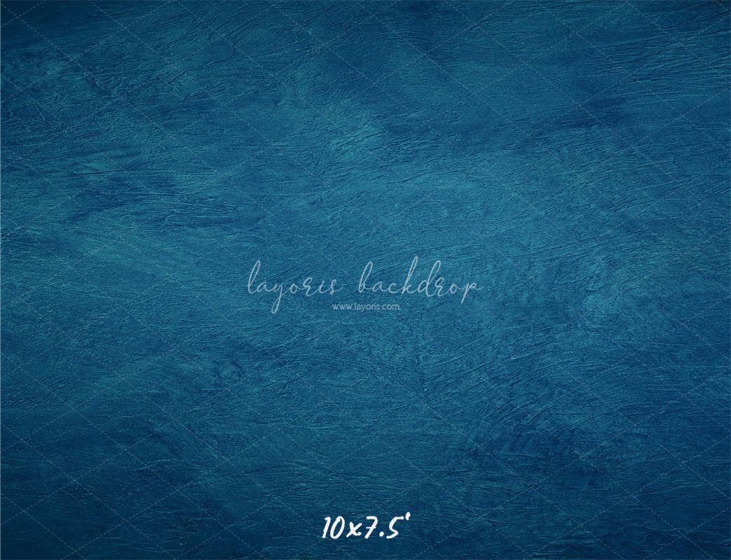 Blue Textured Old Master Studio Photography Backdrop - Layoris