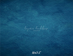 Blue Textured Old Master Studio Photography Backdrop - Layoris