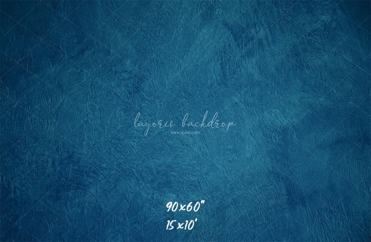 Blue Textured Old Master Studio Photography Backdrop - Layoris