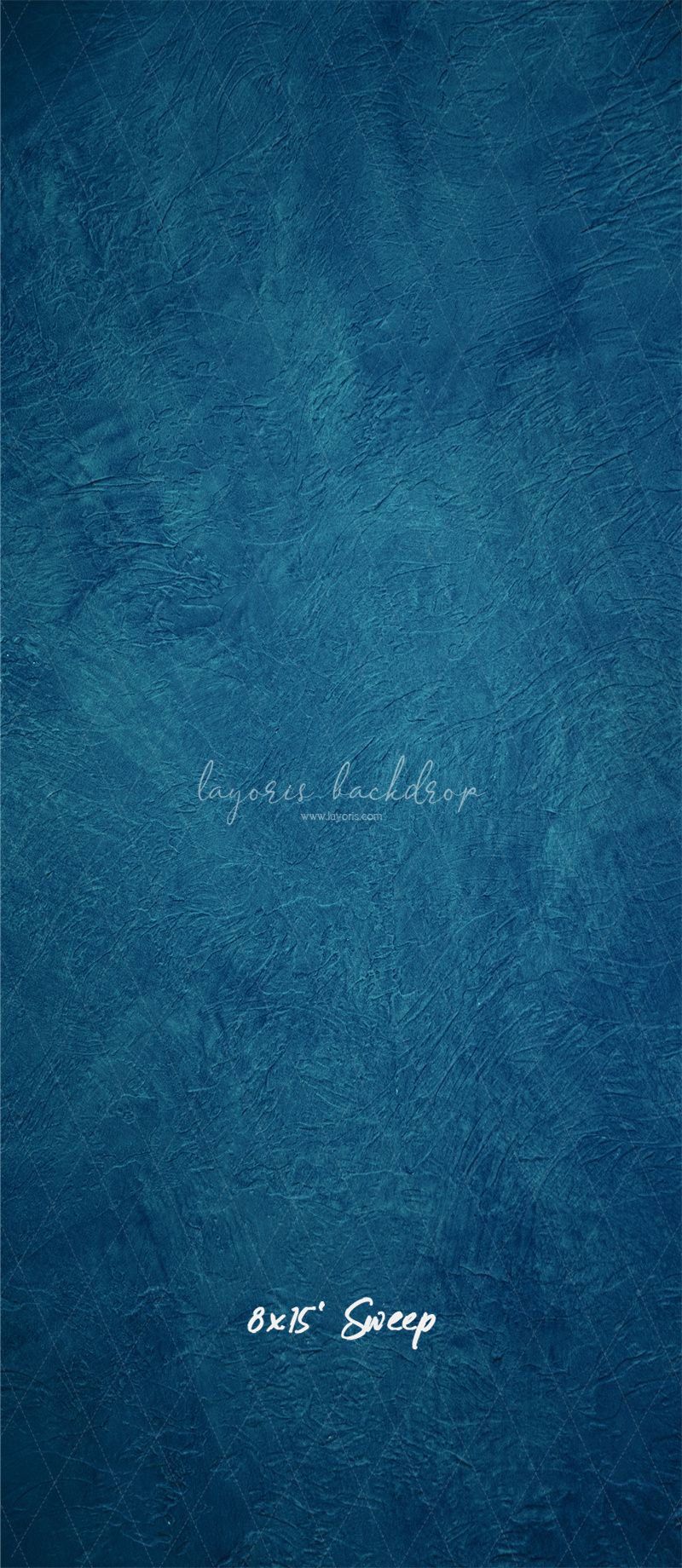 Blue Textured Old Master Studio Photography Backdrop - Layoris
