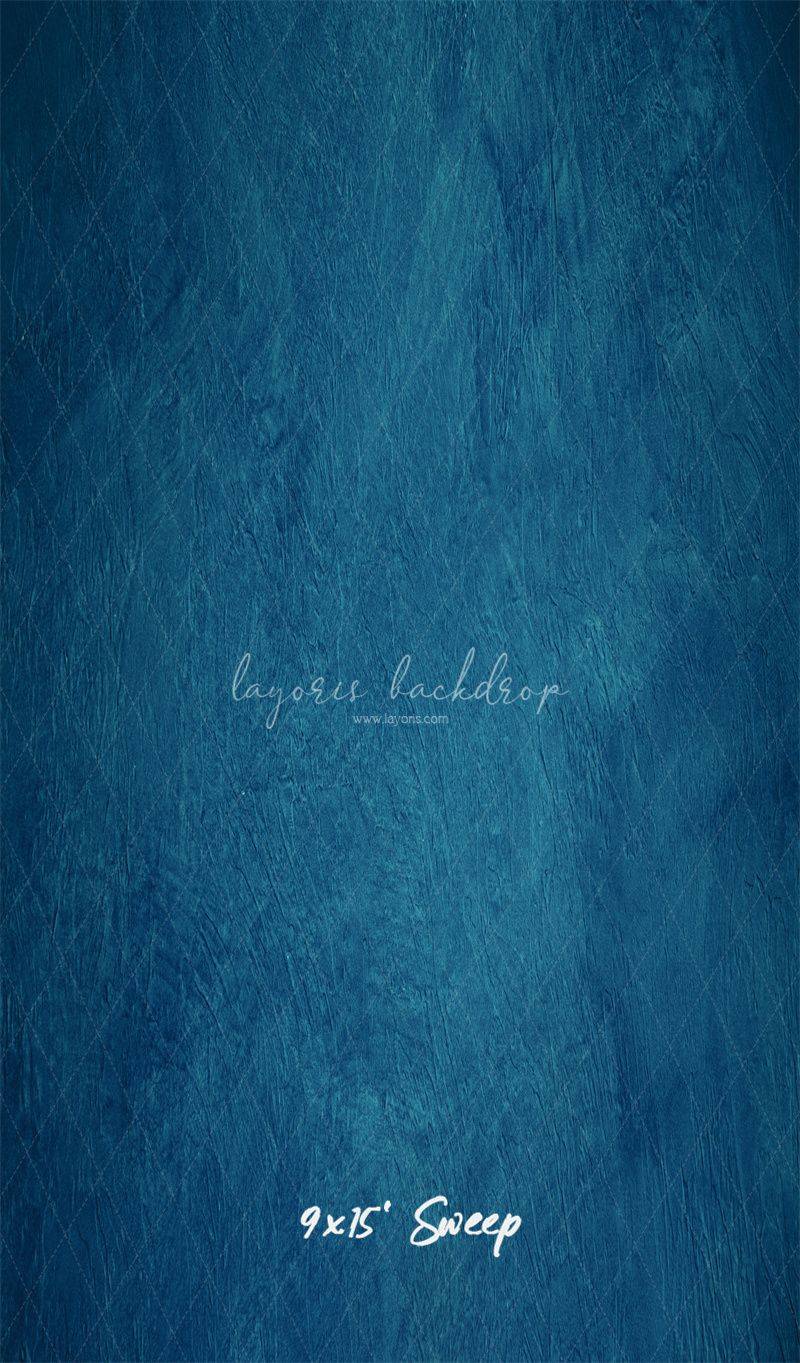 Blue Textured Old Master Studio Photography Backdrop - Layoris