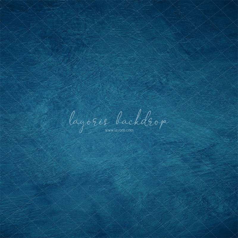 Blue Textured Old Master Studio Photography Backdrop - Layoris