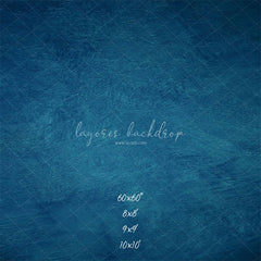 Blue Textured Old Master Studio Photography Backdrop - Layoris