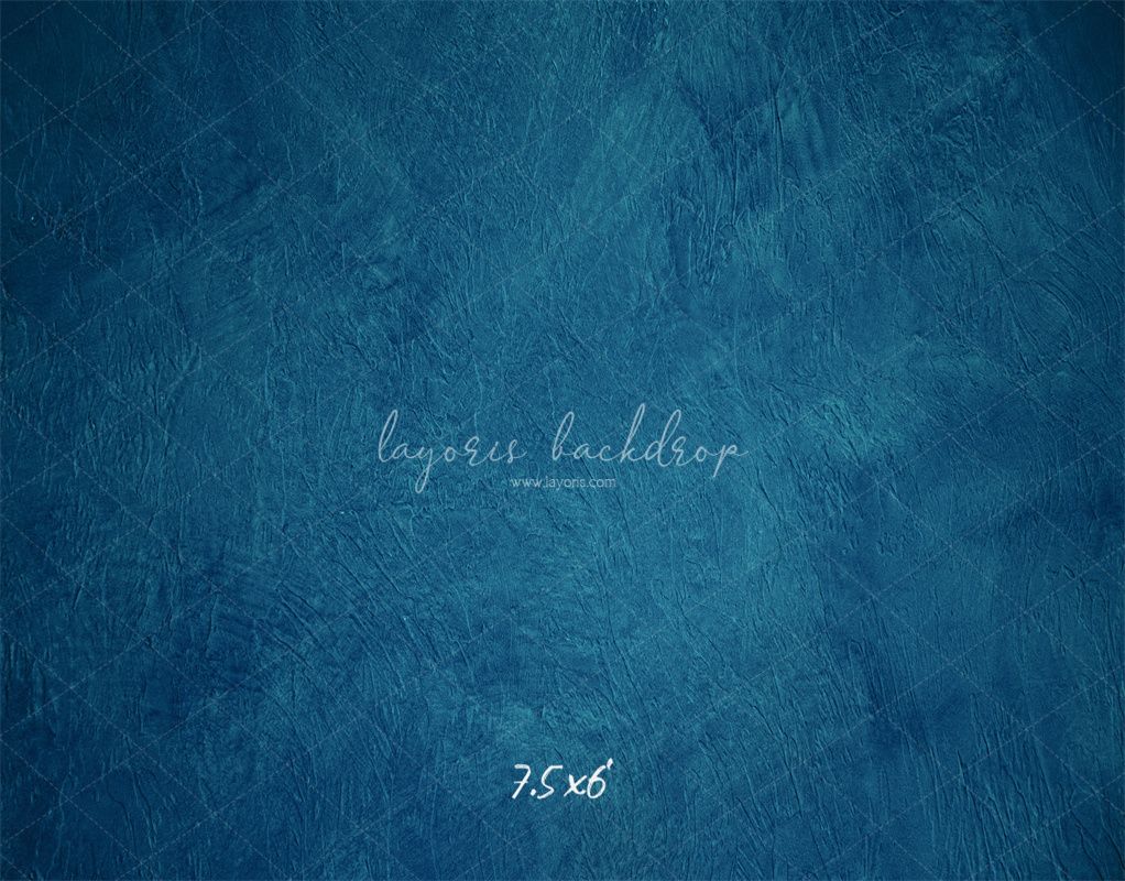 Blue Textured Old Master Studio Photography Backdrop - Layoris