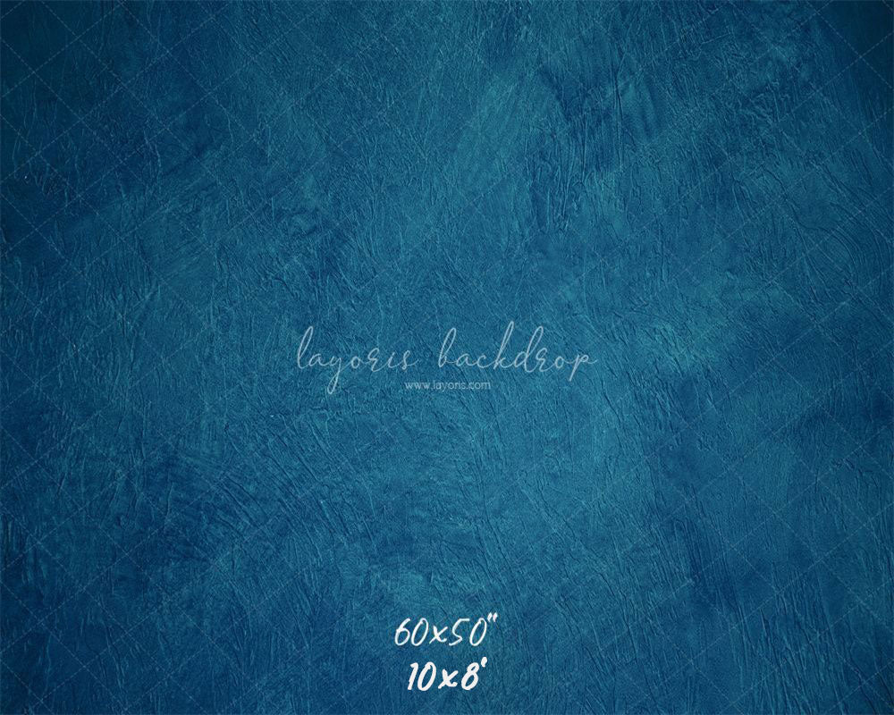 Blue Textured Old Master Studio Photography Backdrop - Layoris