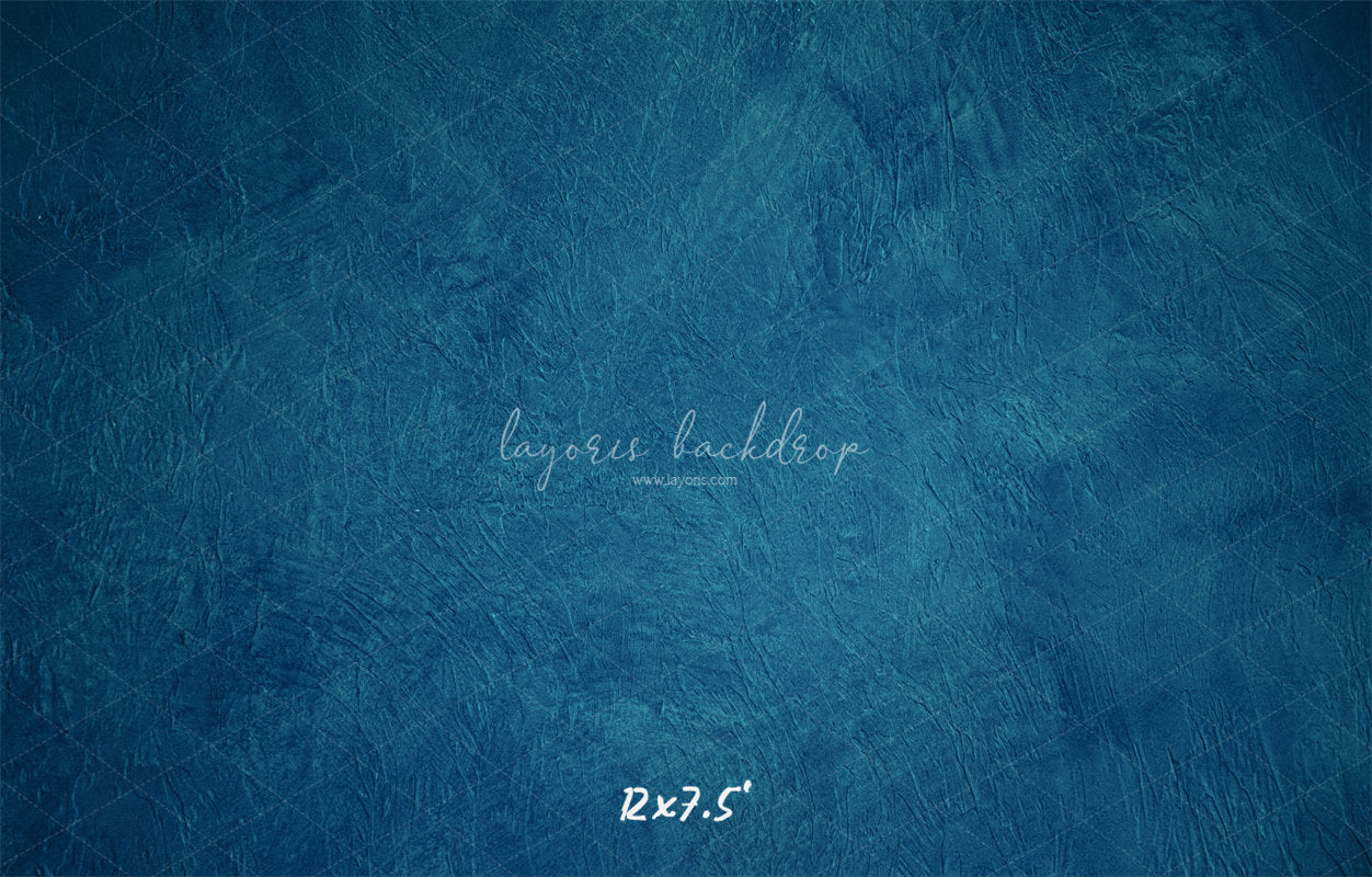 Blue Textured Old Master Studio Photography Backdrop - Layoris