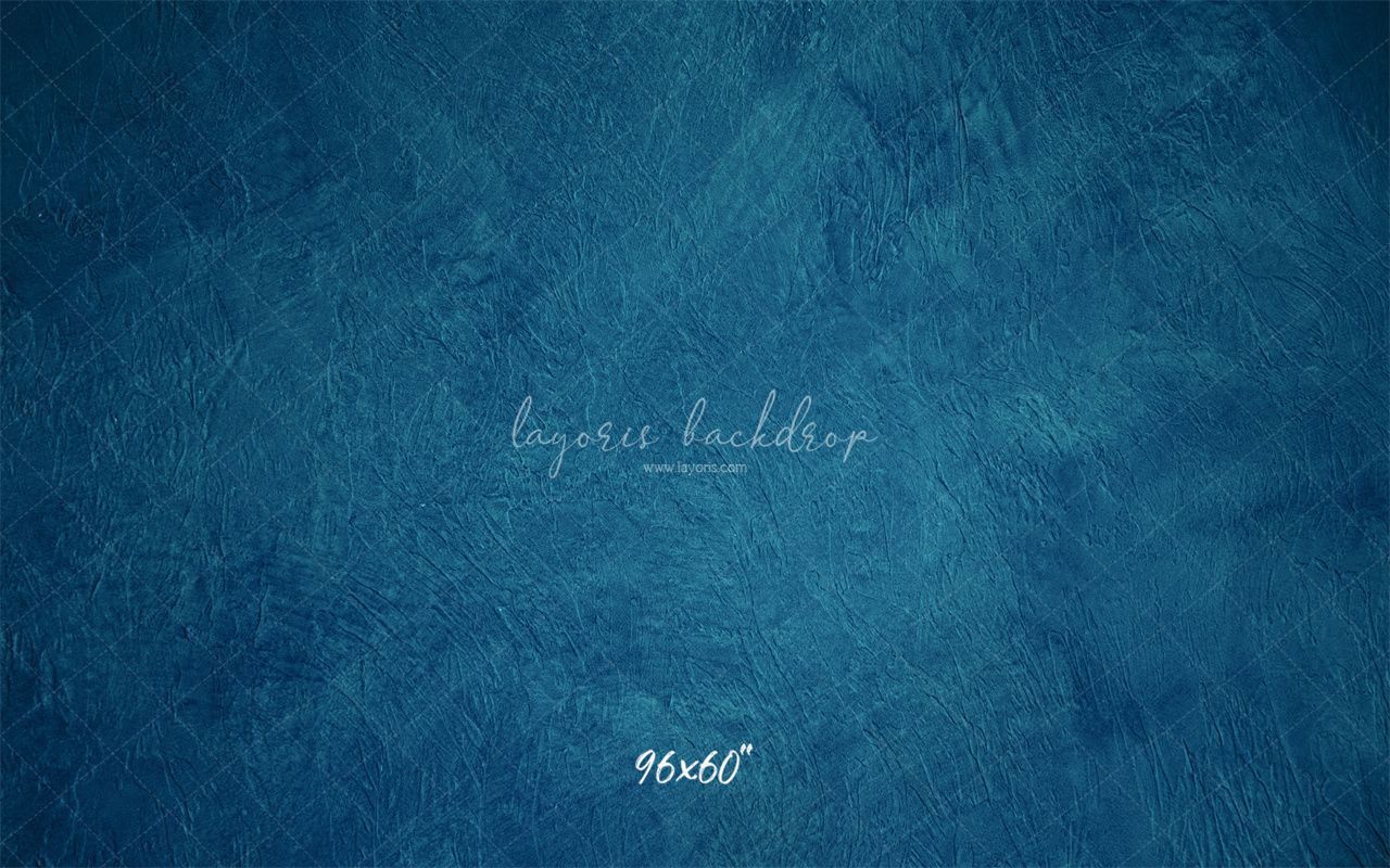 Blue Textured Old Master Studio Photography Backdrop - Layoris