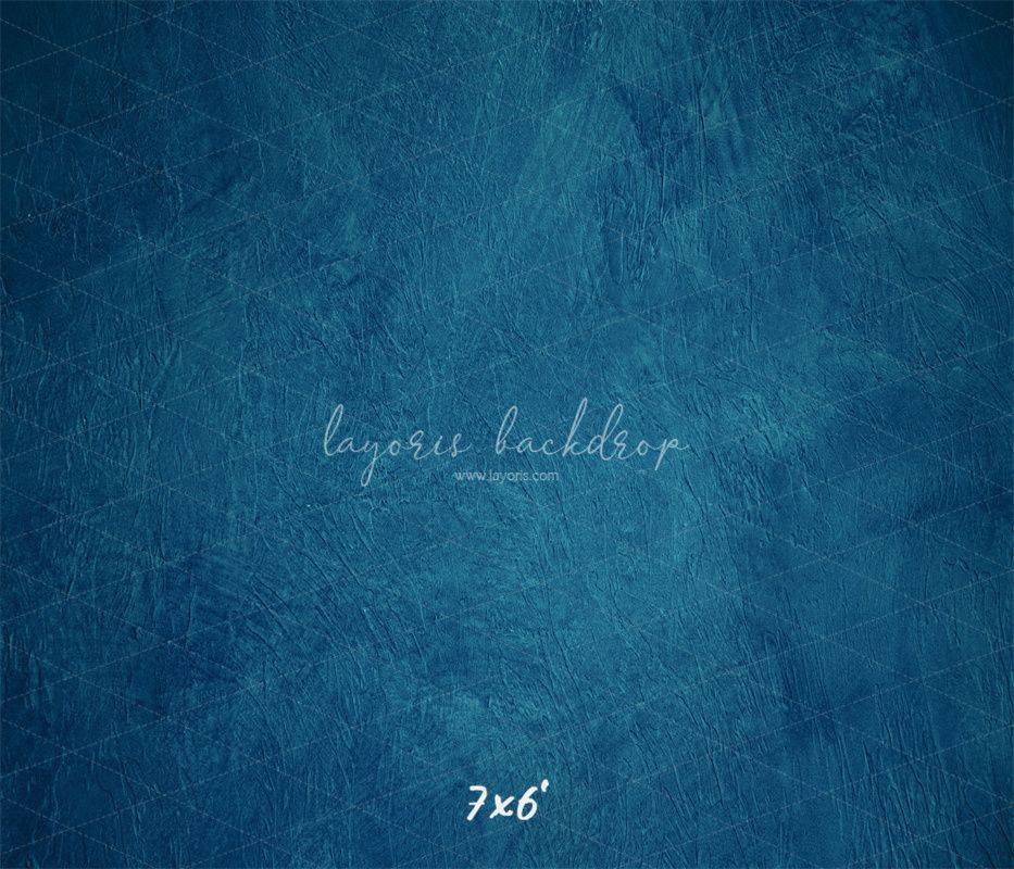 Blue Textured Old Master Studio Photography Backdrop - Layoris