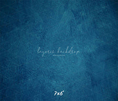 Blue Textured Old Master Studio Photography Backdrop - Layoris