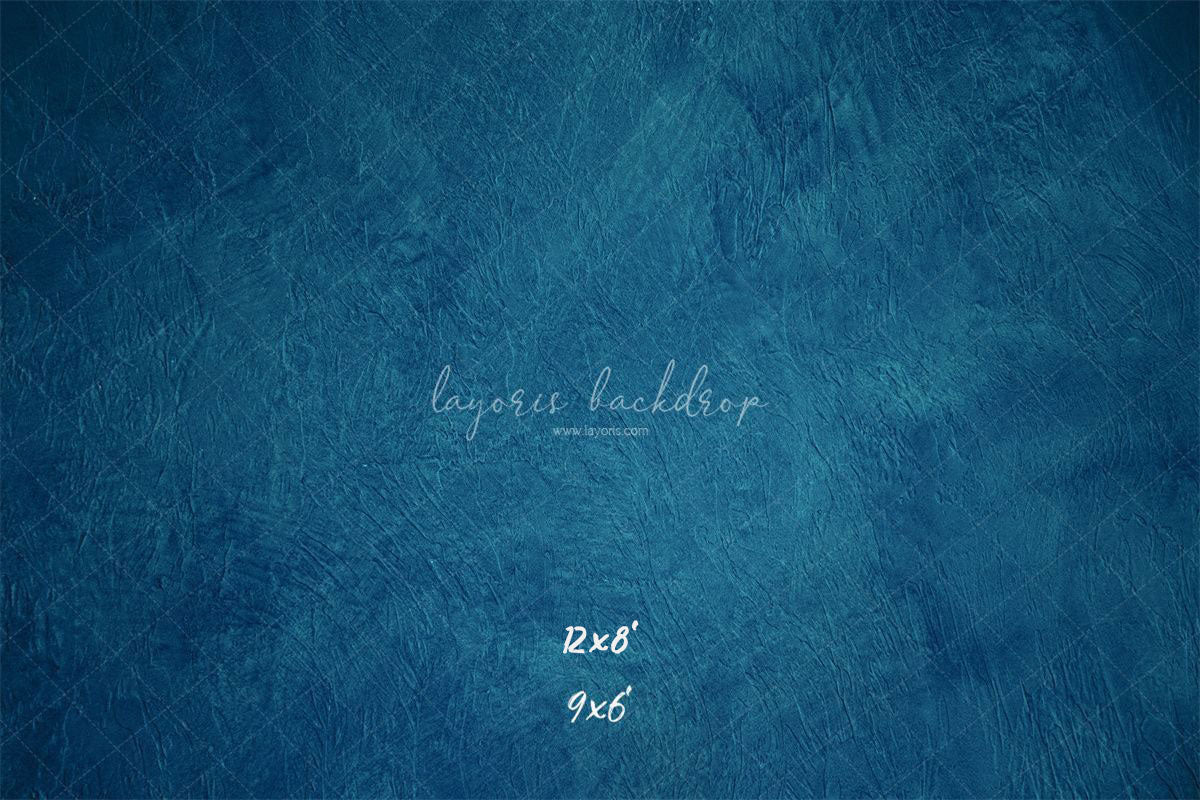 Blue Textured Old Master Studio Photography Backdrop - Layoris