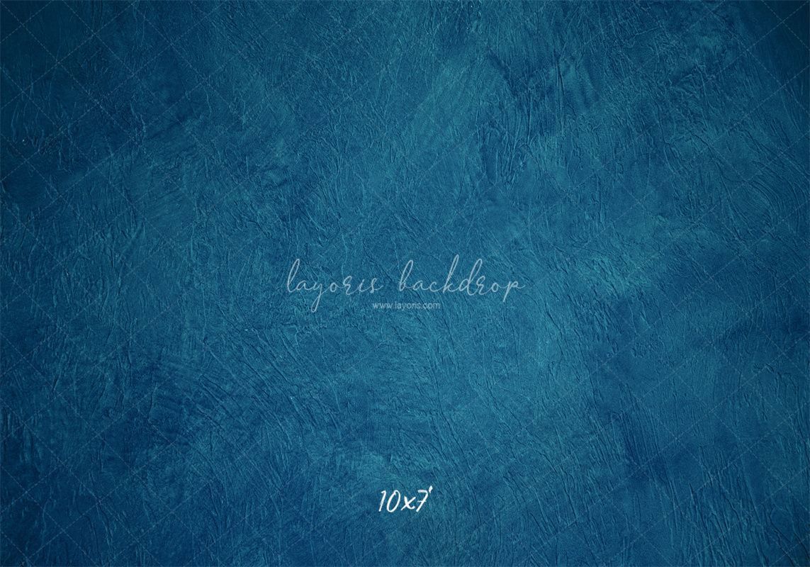Blue Textured Old Master Studio Photography Backdrop - Layoris