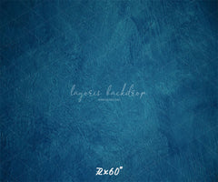 Blue Textured Old Master Studio Photography Backdrop - Layoris