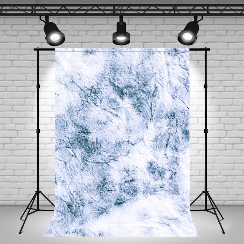 Blue And White Wrinkled Abstract Texture Backdrop - Layoris