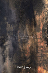 Black Orange Vintage Wall Photography Backdrop - Layoris