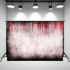 Layoris Scary Bloody Cement Wall Halloween Backdrop