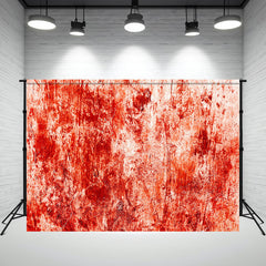 Layoris Horrible Red Bloody Wall Halloween Backdrop