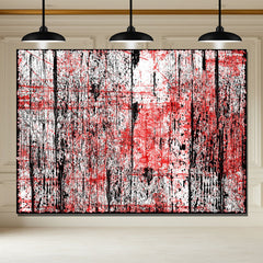Layoris Distressed Red Grunge Wood Plank Backdrop
