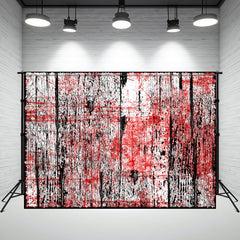Layoris Distressed Red Grunge Wood Plank Backdrop