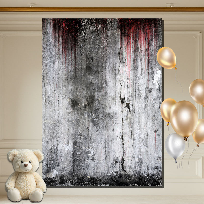Layoris Dirty Bloody Cement Wall Halloween Backdrop