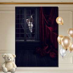 Layoris Scary Peeping Ghost Halloween Backdrop