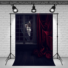 Layoris Scary Peeping Ghost Halloween Backdrop