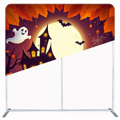 Leaf Castle Pumpkin Square Double Sided Backdrop - Layoris