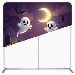 Pumpkin Ghost Halloween Square Double Sided Backdrop - Layoris