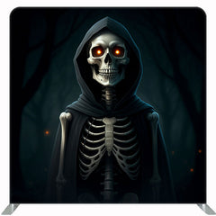 Red Eyed Skull Halloween Square Ouble Sided Backdrop - Layoris