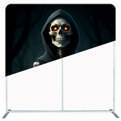 Red Eyed Skull Halloween Square Ouble Sided Backdrop - Layoris