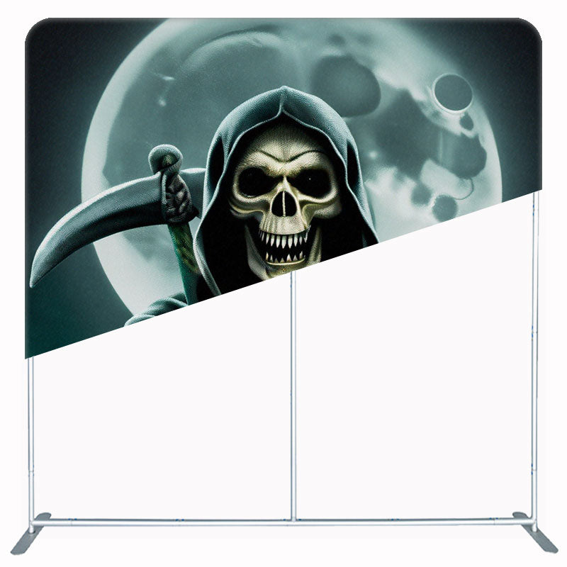 Horror Ghost Moon Square Double Sided Backdrop - Layoris
