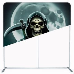 Horror Ghost Moon Square Double Sided Backdrop - Layoris