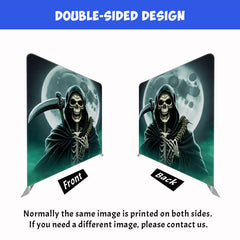 Horror Ghost Moon Square Double Sided Backdrop - Layoris