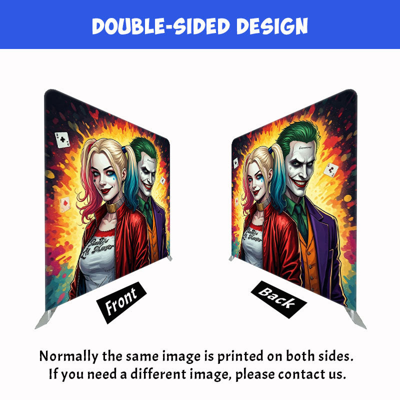 Joker Movie Couple Square Double Sided Backdrop - Layoris