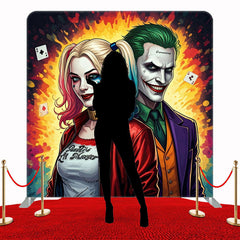Joker Movie Couple Square Double Sided Backdrop - Layoris